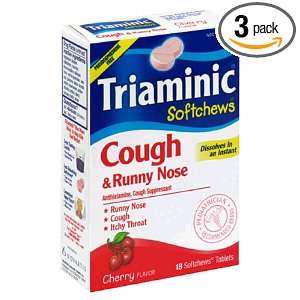  Triaminic Softchews Cough & Runny Nose, Cherry Flavor 
