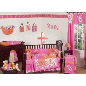  Surf Pink and Orange 9 Piece Crib Set by Jojo Designs 