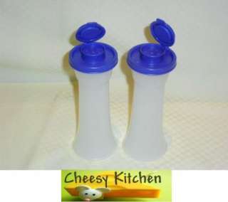 Tupperware Classic Large Hourglass SALT & PEPPER Spice Shakers Set NEW 