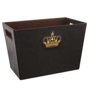 Home/Garden Décor By CBK Regal Storage Bin/Mdf And Faux Leather (Set 