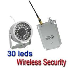  wireless 30 led video/audio cctv color security camera 