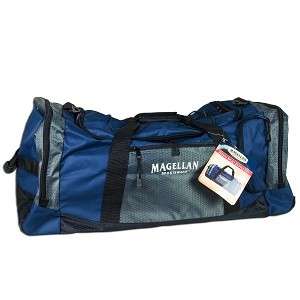 Magellan Sport 32 Polyester Duffle Bag Blue/Gray NEW 400136890702 
