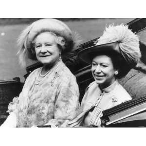  Queen Mother and Princess Margaret in a Carriage 