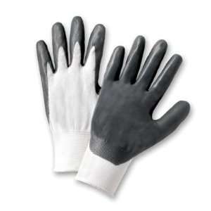 Radnor Medium White Nitrile Coated Nylon Gloves With 13 Gauge Nylon 
