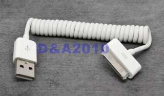   Charger White 4 iPad 2 iPod iPhone 4GS 4G 3G iTouch Spiral  
