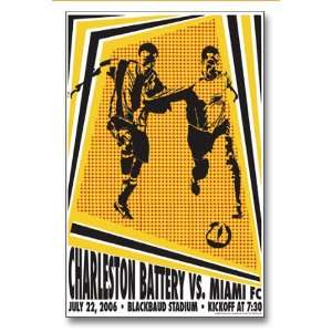  Charleston Battery vs. Miami FC USL Event Soccer Poster 