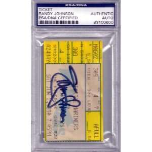  Randy Johnson Autographed No Hitter Game Ticket 6/2/1990 