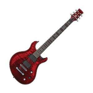  Charvel DC 1 ST Transparent Red Electric Guitar Musical 