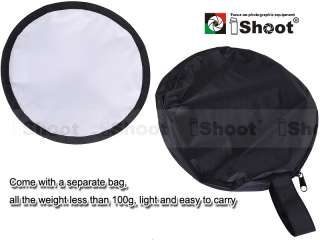 iShoot 20cm Round Mini Speedlight Flash Softbox Diffuser f Canon Nikon 