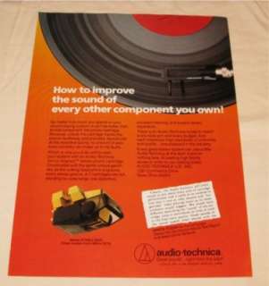 Vintage Audio Technica Phono Cartridge PRINT AD 1982  
