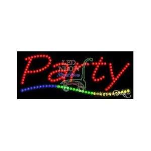  Party LED Business Sign 11 Tall x 27 Wide x 1 Deep 