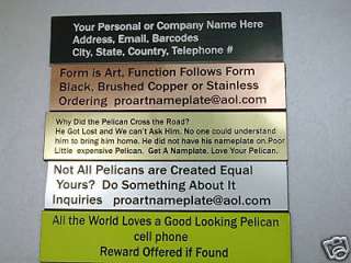 Engraved Nameplates 4 Pelican Cases items in Pelicancasesrus store on 