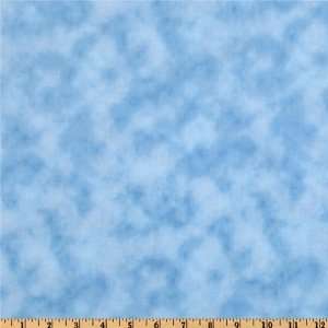    Back to Basics Quilt Backing Sponged Light Blue Fabric By The Yard