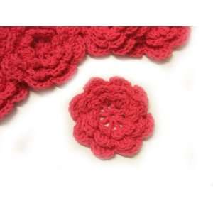   Eight Petals 2 Crochet Flower Appliques cf5 Arts, Crafts & Sewing