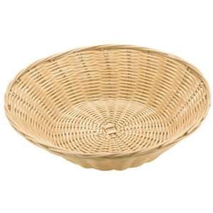 Paderno World Cuisine Splayed Round Polyrattan Bread Basket, 9 7/8 