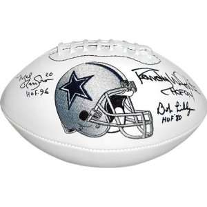   Signed by Bob Lilly, Randy White, and Mel Renfro