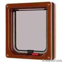 Pet mate cat flap white or brown lockable or magnetic  