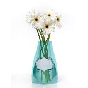  Reva Vase Personalize Aqua Expanding Flower Vase 7 x 10 