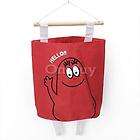 door wall hanging storage bag pocket organizer red for home