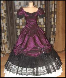   VICTORIAN Southern Belle Ball Gown Dress Gothic Princess STEAMPUNK 8