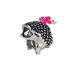   Silver Plated Hedgehog Charm Bead for Pandora/Troll/Chami Jewelry