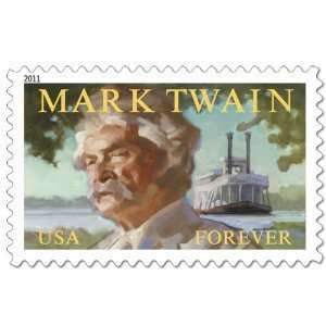    Mark Twain Sheet of 20 x Forever US Postage Stamps 