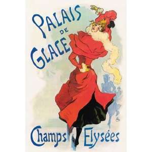 Palais de Glace Champs Elysees by Jules Cheret 12x18 