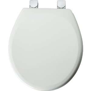   Chrome Easy Clean and Change Hinges, Round, White