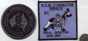 AUSTRALIA K 9 POLICE PATCH NSW DRUG DOG NEW SOUTH WALES  