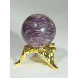   purple AAA siberian charoite mini sphere lapidary 