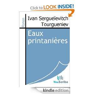 Eaux printanières (French Edition) Ivan Sergueïevitch Tourgueniev 
