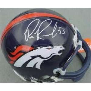  Bill Romanowski autographed Football Mini Helmet (Denver 