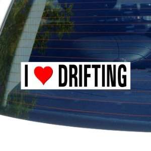  I Love Heart DRIFTING Window Bumper Sticker Automotive