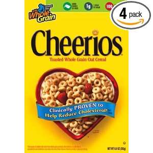 Cheerios Cereal, 8.9 Ounce (Pack of 4)  Grocery & Gourmet 