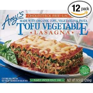 Amys Tofu Vegetable Lasagna, Organic, 9.5 Ounce Boxes (Pack of 12 