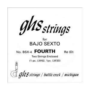  GHS BSX4 Bajo Sexto Guitar String Pair Musical 