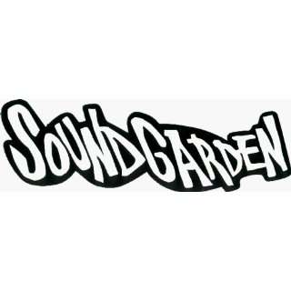 Soundgarden   Black & White Logo   Large Jumbo Vinyl Sticker / Decal