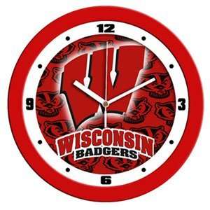    Wisconsin Badgers NCAA Dimension Wall Clock *SALE*