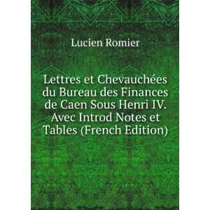  Lettres et ChevauchÃ©es du Bureau des Finances de Caen 