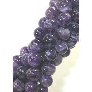  12mm Chevron Amethyst Round Beads Arts, Crafts & Sewing