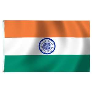  India Flag 3X5 Foot E Poly Patio, Lawn & Garden