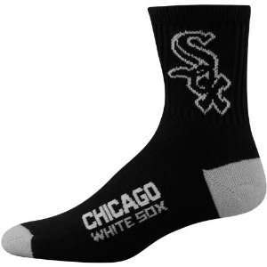 MLB Chicago White Sox Black Team Color Block Socks  Sports 