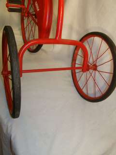 Antique COLSON 1930s FIRE CHIEF Retro CHILD Toy TRICYCLE Bike Large 