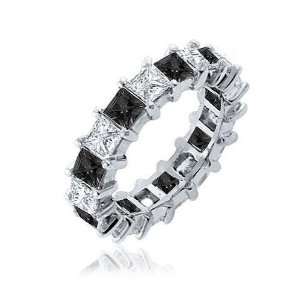    Color) Eternity Band in 14K White Gold.size 8.0 TriJewels Jewelry