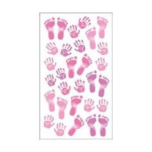   Stickers Pastel Baby Girl Prints; 6 Items/Order Arts, Crafts & Sewing