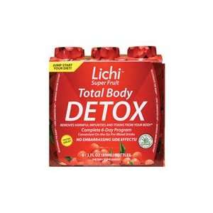  Lichi Super Fruit Total Body Detox Shots 3 oz, 6 pk 