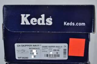KEDS CHAMPION CHAMP CH SKIPPER OX (CJI) NAVY BLUE WHITE CANVAS BOAT 