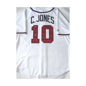  Chipper Jones Atlanta Braves Autographed Home/White 