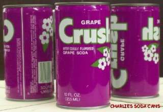 GRAPE ORANGECRUSH C/S SODA CAN SEVEN UP BOTTLING OSHKOSH 54901 