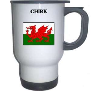  Wales   CHIRK White Stainless Steel Mug 